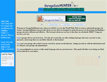 Tablet Screenshot of garagesalehunter.com